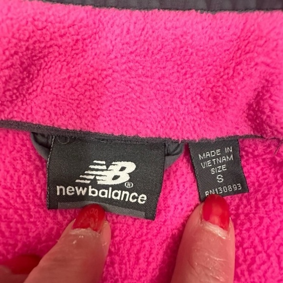 New Balance Pink and Gray Fleece Jacket - Picture 7 of 12
